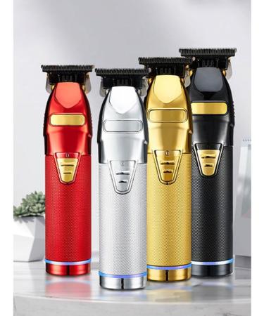 Hair Clippers metal beard trimmer USB Rechargeable Electric Beard Trimmer Barbers Hair Grooming Kit Black - Buy Online on GoSupps.com