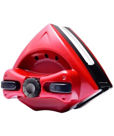 8-Speed Adjustable Magnetic Double Sided Magnetic Window Cleaner Large Handle/Anti-Pinch Design / 3M Safety Rope Cleaner Glass Wiper Magnetic Manual Type Colour:Red5-24mm Red5 24mm