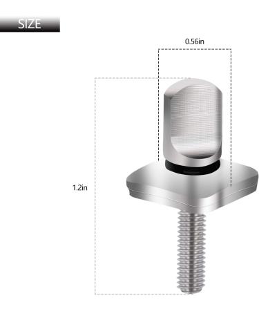 Sikawai 316 Stainless Steel Fin Screws - No Tool Needed for Longboard and SUP Surfing Accessories - 2 Pack/3 Pack - Buy Online on GoSupps.com
