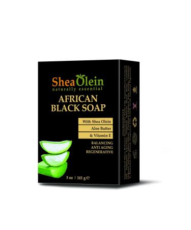 African Black Soap with Shea Olein Aloe Butter and Vitamin E