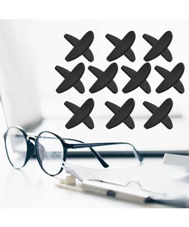 Fenteer 10 Pairs Slide-Resistant Nose Pads - Black Replacement Pads for Glasses | Durable & Comfortable Glasses Accessories - Buy Online on GoSupps.com
