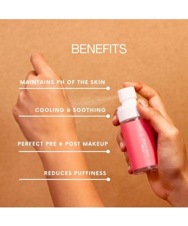 Adhyay Pure Rose Water | Steam Distilled Facial Toner & Hydrating Mist | Maintains Skin pH Reduces Puffiness & Soothes Skin | Perfect Pre & Post Makeup Spray | Alcohol-Free | 50 ml - Buy Online on GoSupps.com