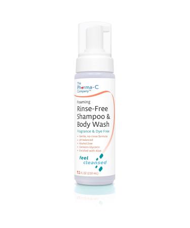 Pharma-C Foaming Rinse Free Shampoo & Body Wash 6 Pack - Waterless Hospital Tested Gentle Formula - Fragrance & Dye Free - Leaves Hair & Body Fresh - Buy Online on GoSupps.com