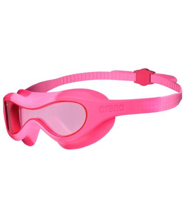 Arena Spider Kids Mask Anti-fitting swimming glasses for children swimming goggles with large glasses middle dark glasses for any environment UV protection self-matching nose bridge tightly attached NS Rosa