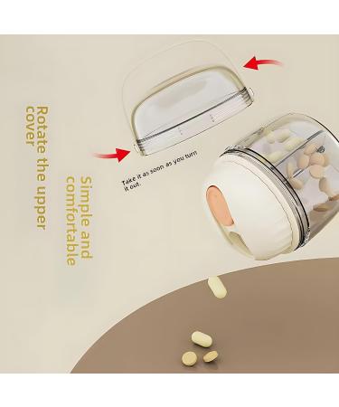 Shop Waterproof Pill Boxes - 4 Compartment Weekly Organizer for Vitamins & Medications | Large Travel Case - RU-M001 - Buy Online on GoSupps.com
