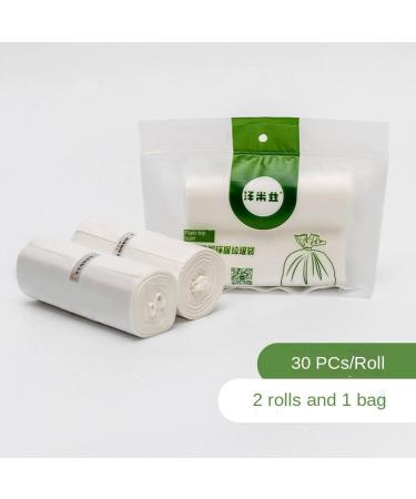 Garbage bag portable custom thickened full biodegradable kitchen bathroom household plastic bag 150pcs - Buy Online on GoSupps.com
