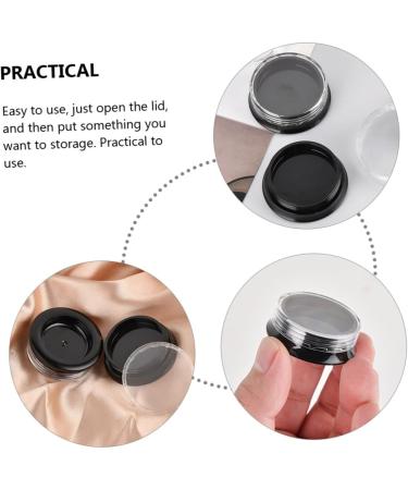 NOLITOY 20pcs Eye Shadow Box Lip Balm Containers Travel Accessories Nail Art Accessory Storage Organizer Black 3.9x3.9cm - Buy Online on GoSupps.com