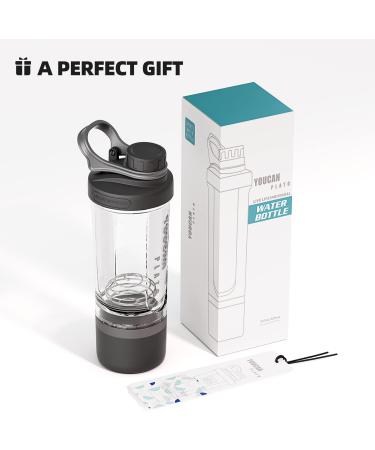 21oz Protein Shaker Bottle with Powder Storage Container Shaker Bottle for Protein Shakes Blender Shaker Bottle Shaker Cup pre workout bottle Made with Tritan BPA Free with Wire Whisk Balls-Black - Buy Online on GoSupps.com