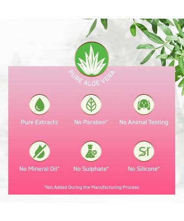 Belleza Solutions Aloe Vera Soothing Gel from freshly cut 100% Pure Aloe - Big 12oz - Vegan Unscented - For Face Skin Hair Sunburn relief (Hibiscus) - Buy Online on GoSupps.com