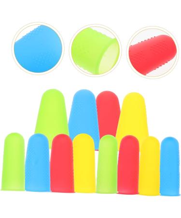 FRCOLOR 12pcs Silicone Finger Cots | Durable Finger Protectors for Sewing & Crafts | Office & Daily Use Accessories - Buy Online on GoSupps.com
