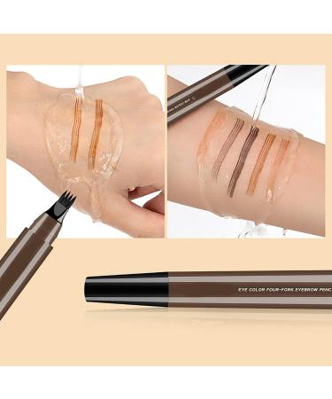 Eyebrow Pencil Eyebrow Makeup Eye Brow Pencils for Women with 4 Fork Tip Like Natural Brows Eyebrow Pen Eye Brow Pencils (Black) - Buy Online on GoSupps.com