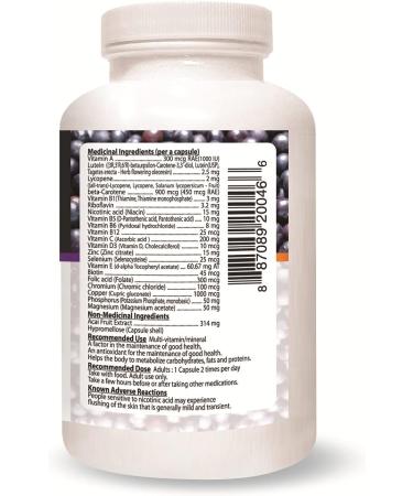 Acai7 Multivitamin with Fortified Natural Antioxidants 120 Vegetable capsules Made In Canada - Buy Online on GoSupps.com