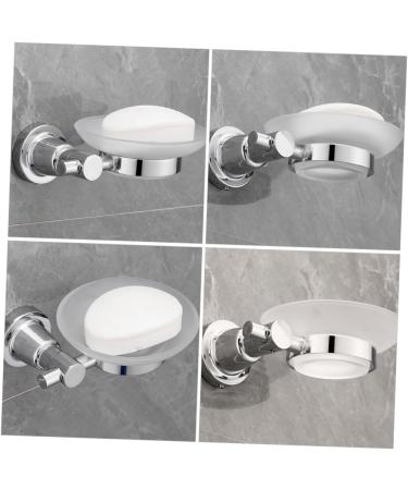 Ciieeo 4pcs Bathroom Wall Soap Holder Soap Storage Holder Draining Soap Holder Storage Soap -mounted Soap Dishes Shower Soap Dish Holder Bar Soap Holder Soap Stand Glass Frosted Tray - Buy Online on GoSupps.com