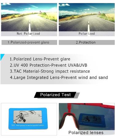 FAST STEP Sports Sunglasses - Unisex Polycarbonate Frame Cycling Glasses | UV400 Protection for Outdoor Activities - Buy Online on GoSupps.com