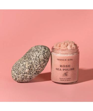French Girl Rose Sea Polish - Smoothing Treatment 10 oz - Atlantic Sea Salt & Organic Sugar Scrub - Buy Online on GoSupps.com