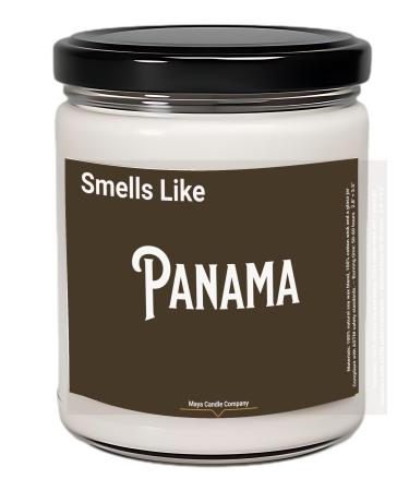 Scented Soy Candle 9oz Smells Like Panama Romantic Panamanian Gift Natural Aromatherapy (Clean Cotton)