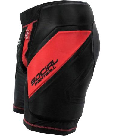Social Paintball Grit Slider Shorts - Black/Red - Size Medium - Buy Online on GoSupps.com