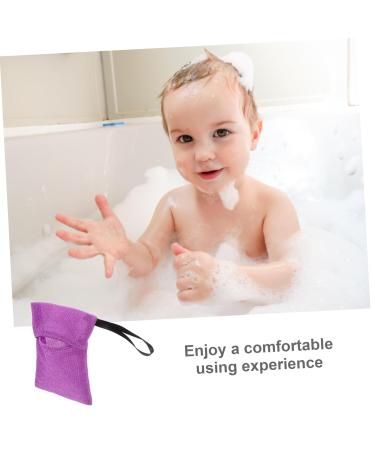 Buy Purple Nylon Bubble Net Bath Bag for Shampoo Bars Eco-Friendly Durable & Ideal for Travel - Buy Online on GoSupps.com
