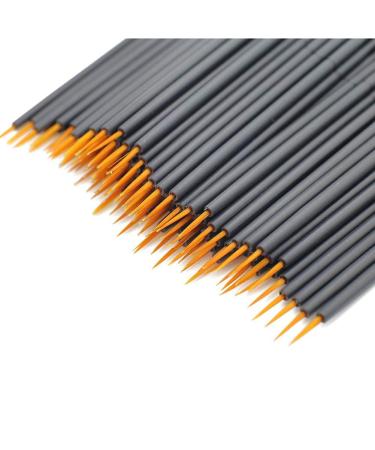 AKOAK 100 Pcs Disposable Eyeliner Brush - Black Handle Fine Applicator for Liquid Eyeliner & Lash Extensions - Buy Online on GoSupps.com