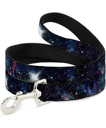 Buckle-Down Pet Leash - Galaxy Collage - 6 Feet Long - 1" Wide