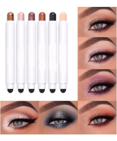 High eye shadow stick long -lasting cream pencil stick for makeup tool 6 pieces shadow - Buy Online on GoSupps.com