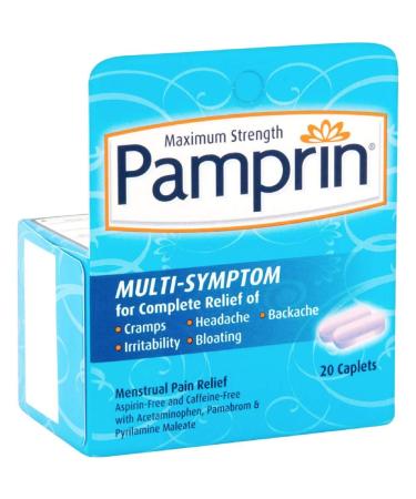 Pamprin Menstrual Pain Relief Multi Symptom -- 20 Capsules
