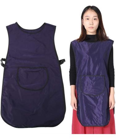 Professional Hair Stylist Cape - Durable Dark Purple Barber Apron with Push Button Closure | Multi-Purpose Protection for Hairdressers & Families - Buy Online on GoSupps.com