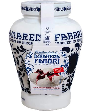Fabbri Amarena Sciroppo Amarena Black Wild Cherries Cherry Fruit Syrup 600 g Pot