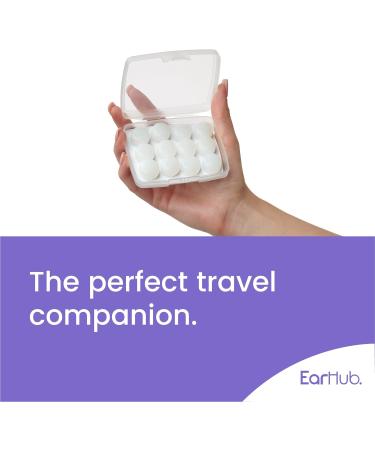 Buy Earhub Sleepwell Silicone Earplugs - 12 Pairs Reusable Perfect for Sleep Travel & More - Buy Online on GoSupps.com