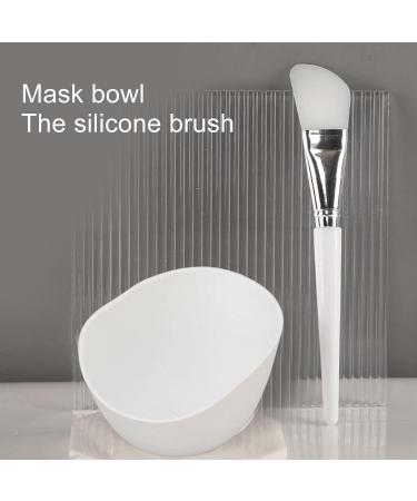 Face Mask Mixing Bowl Set DIY Facemask Mixing Tool Kit with Mask Bowl and Silicone Brush Silicone Lightweight Exquisite Silicone Brush Set - Buy Online on GoSupps.com