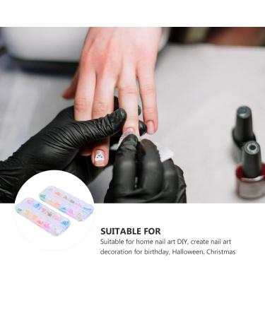 Shop 2 Boxes Cut Sound Fruits Bracelet & Loose Pearl Nail Art - Colorful 3D Epoxy Charms for Creative Nail Decorations - Buy Online on GoSupps.com