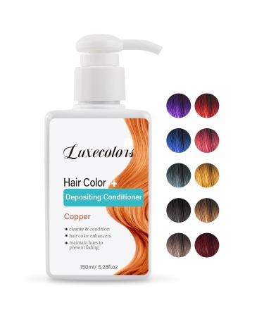 Buy Copper Depositing Hair Dye Conditioner - Semi Permanent Color Non-Foaming Cruelty-Free - 5.28 fl. oz - International Shipping Available - Buy Online on GoSupps.com