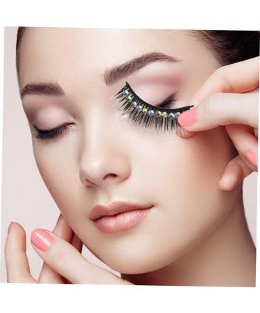 FRCOLOR 40 Pairs diamond false eyelashes false lashes natural look false eyelashes with rhinestones lash extensions women eyelash fake lash chemical fiber hard stem With diamond gem - Buy Online on GoSupps.com