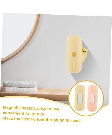 Buy Solustrie 2-Station Toothbrush Holder - Shower & Bathroom Organizer with Magnetic Frame for Electric & Manual Brushes - Buy Online on GoSupps.com