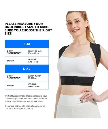 BraceTop Posture Corrector for Men and Women - Pain Relief Back Brace with Adjustable Support - Comfy Shoulder and Neck Brace - Upper Back Straightener for Clavicle and Spine - S/M Size - Buy Online on GoSupps.com