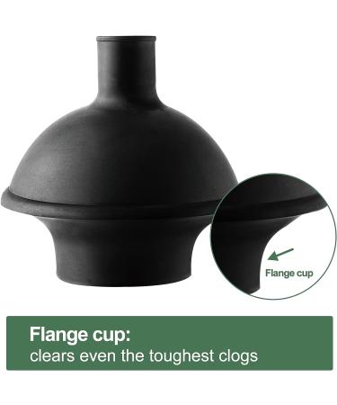 Eyliden 2-in-1 Toilet Plunger and Brush Set with Holder - Bathroom Cleaning Combo (Black) - Buy Online on GoSupps.com