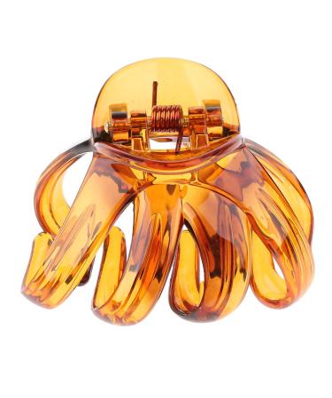 Women's Hair Claw Octopus Clip Clips Jewelry Hair Clip Hair Grip Ponytail Clip Headdress - Brown
