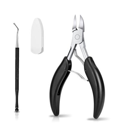 TEAORB Podiatrist Ingrown Toenail Clippers, Toe Nail Clippers for Thick Nail & Ingrown Toenails, Professional Stainless Steel Toenails Trimmer, Sharp Curved Blade, Pedicure Tool for Adults & Seniors