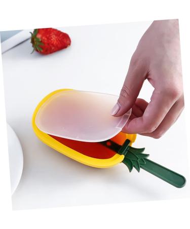 MAGICLULU 2pcs Silicone Molds with Cover De para Gelatinas TPR and Pp Material Mold Fruit Food Molds Silicone Baking Mold Ice Cream Mold Ice Cream Silicone Mold Popsicle Candy Ice Mold M As Shown - Buy Online on GoSupps.com