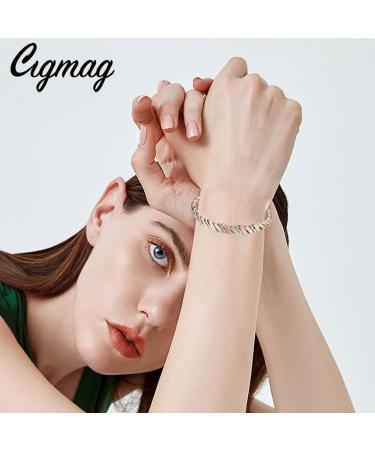 Cigmag Lymphatic Drainage Copper Bracelet for Women | 99% Pure Copper Magnetic Bracelet with Ultra Strength Magnet | Adjustable Brazaletes Cuff Bangle | Grape Tricolour | 2 Magnets - Buy Online on GoSupps.com