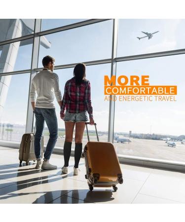 CAMBIVO 3 Pairs Compression Socks for Women and Men(20-30 mmHg) fit for Running Flight Travel Pregnancy Nurses Circulation and Recovery - (Ink Large-X-Large) Ink Large-X-Large - Buy Online on GoSupps.com