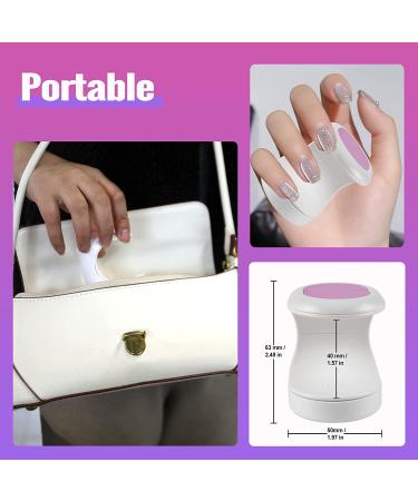 ANGNYA Mini UV LED Nail Lamp - Professional Gel Nail Dryer for DIY at Home Salon - Portable Purple UV Light - Buy Online on GoSupps.com