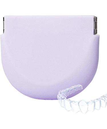 Teksome Storage Case | Food-Compatible Silicone Cover for Aligners & Dentures | Portable Prosthesis Case with Ventilation - Lavender - Buy Online on GoSupps.com
