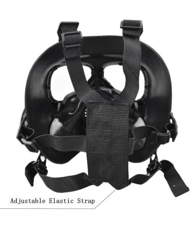 JFFCESTORE Airsoft Tactical Protective Mask - Full Face Skull CS Mask with Eye Protection | Adjustable Strap | One Size Fits All | Black - Buy Online on GoSupps.com