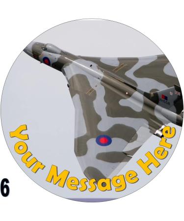 cakes edible RAF Vulcan Bomber Round 7.5 inch party decoration Topper on Icing/Fondant/Frosting Sheet - Buy Online on GoSupps.com