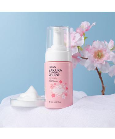 Nettoyant en mousse de cerise - 100 ml - Nettoyant hydratant pour le visage - Pour peau s che - D tachant de maquillage pour dortoir maison voyage voyage d'affaires vacances Cenmoo - Buy Online on GoSupps.com