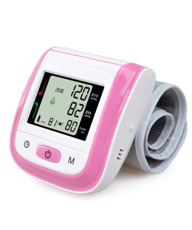 Huapa Wrist Blood Pressure Cuff, Blood Pressure Monitor,Blood Pressure Cuff,Automatic Blood Pressure Monitor(Pink)