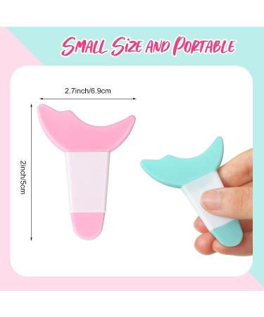 4 Pcs Double Head Mascara Eyelash Applicator & Eyeshadow Guard Tool Set - Reusable Silicone Guide for Precise Application (Cute Color) - Buy Online on GoSupps.com