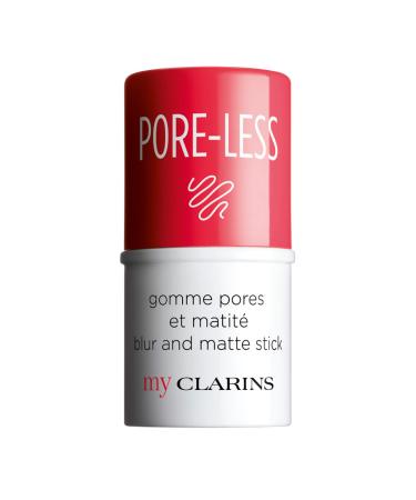Clarins My PORE-LESS Blur and Matte Stick | Blurs The Appearance of Pores and Imperfections | Oil-Absorbing | Mattifies and Reduces Shine | Use On-The-Go For Touch-Ups | Vegan | Paraben-Free | 0.1 Oz
