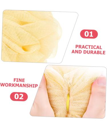 Toyvian Bath Ball Loofah Dish Sponge Set for Kids | Shower and Bathing Sponge for Gentle Cleaning and Exfoliation - Buy Online on GoSupps.com
